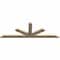 Ekena Millwork Saratoga Rough Sawn Timber Gable Bracket, Douglas Fir, 72"W x 24"H x 2"D x 4"F, 8/12 Pitch GBW072X24X0204SAR00RDF - alternate 2